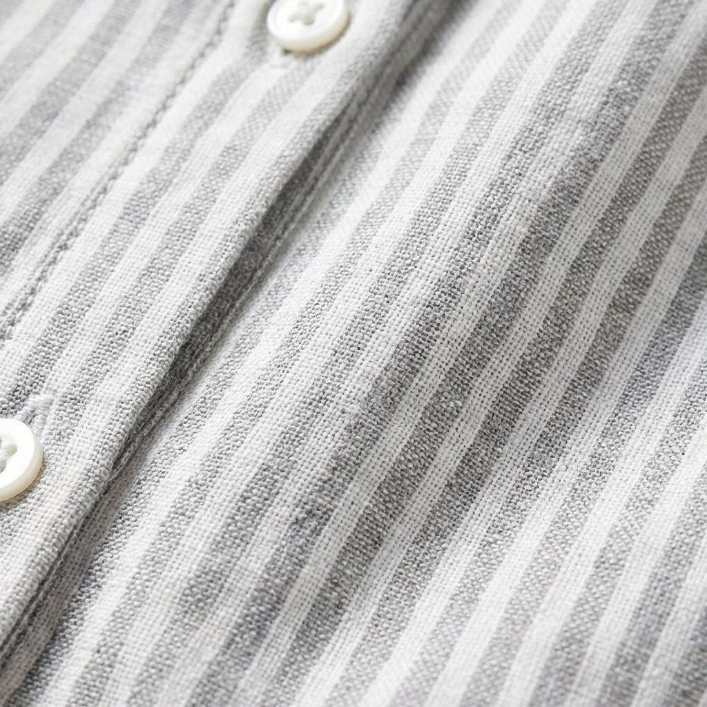 Gracia | Women's Casual Midi Shirt Dress with Stripes