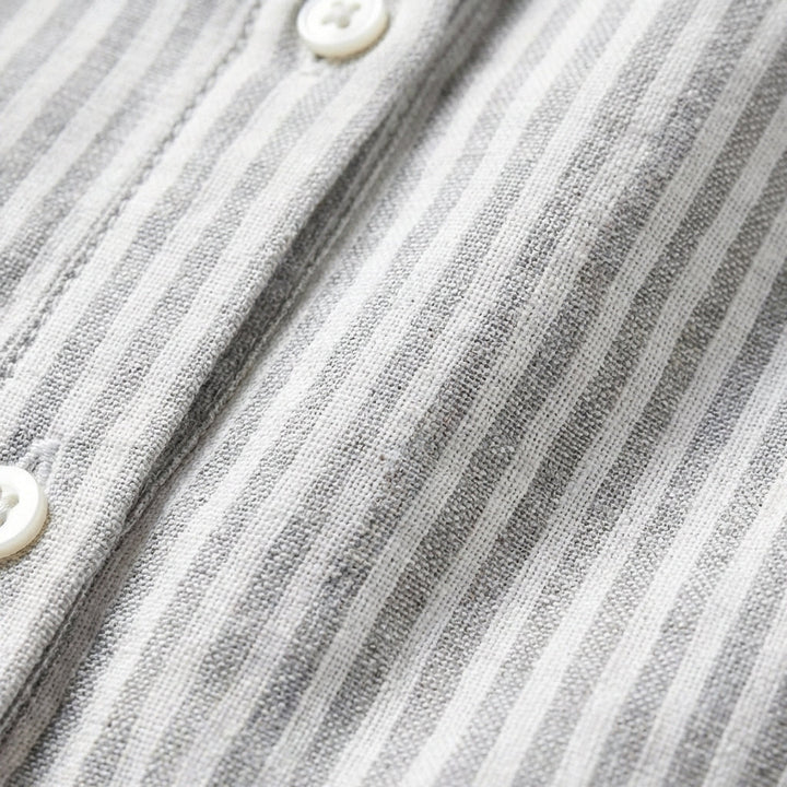 Gracia | Women's Casual Midi Shirt Dress with Stripes