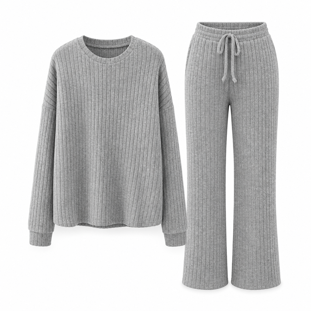 Lesana Sporty, Striped Two-Piece Set, view 4 - Elena Harper