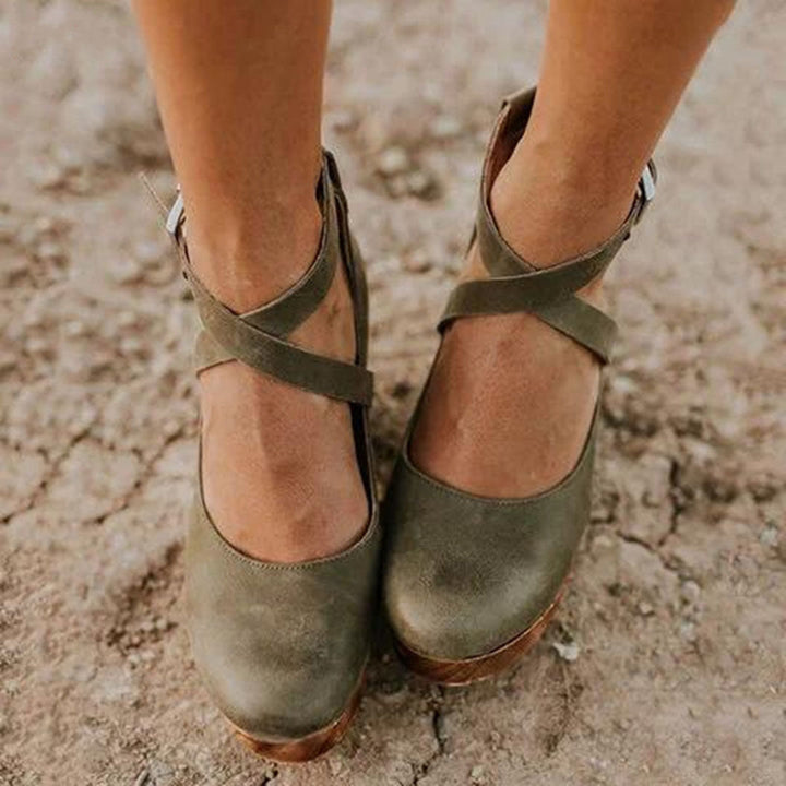 Jocelyn | Women's Buckle Strap Platform Heels