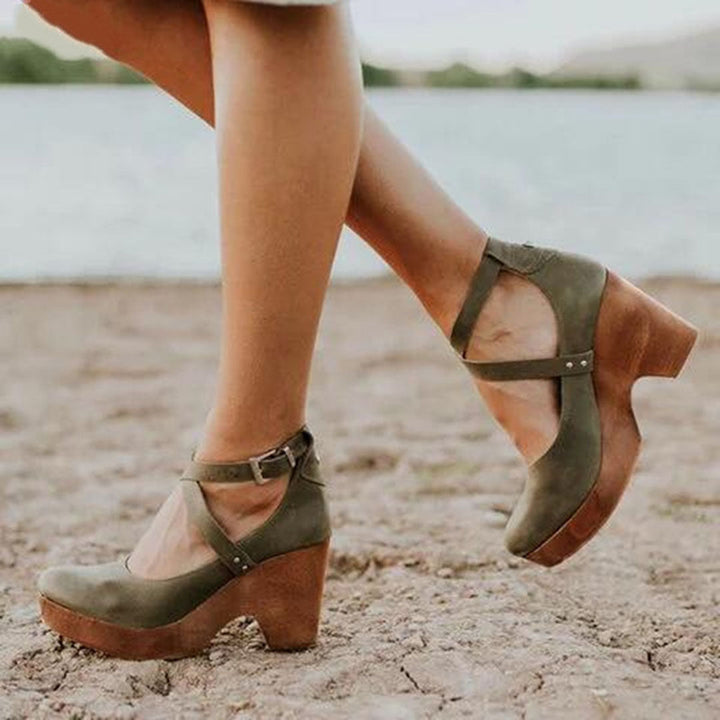 Jocelyn | Women's Buckle Strap Platform Heels
