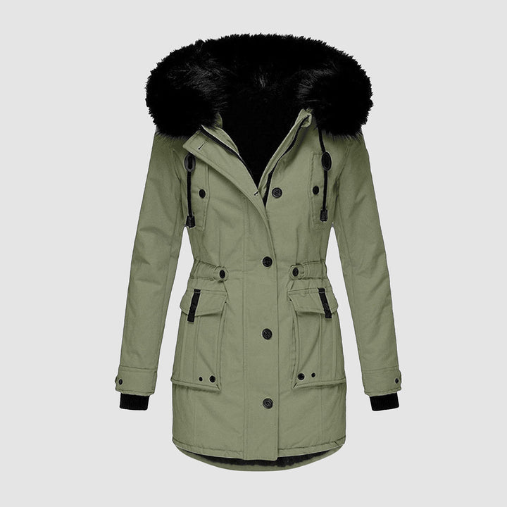 Luana Fur-Lined Winter Jacket, view 5 - Elena Harper