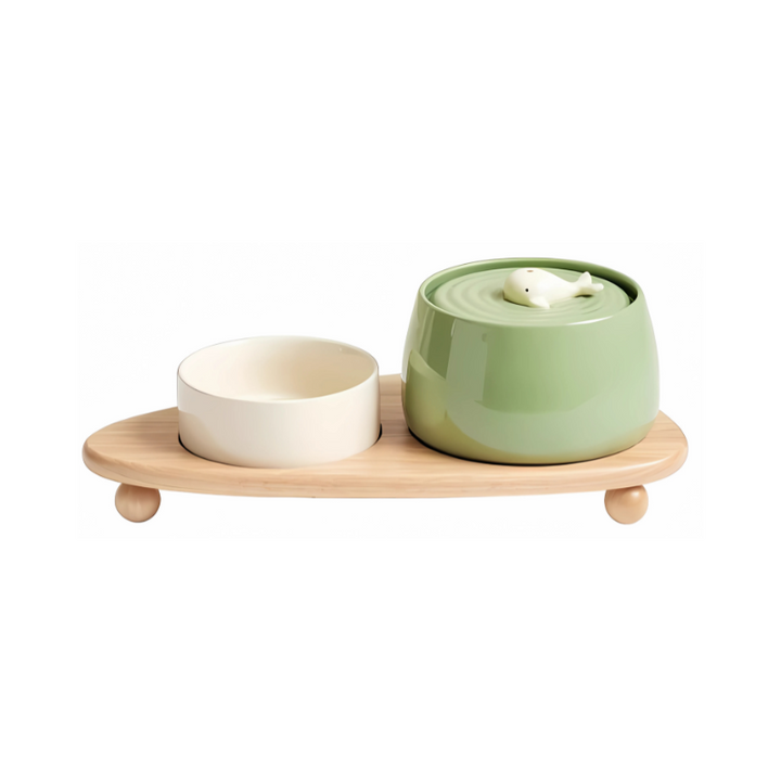 Siporia Automatic Ceramic Pet Water Fountain for Cats & Dogs