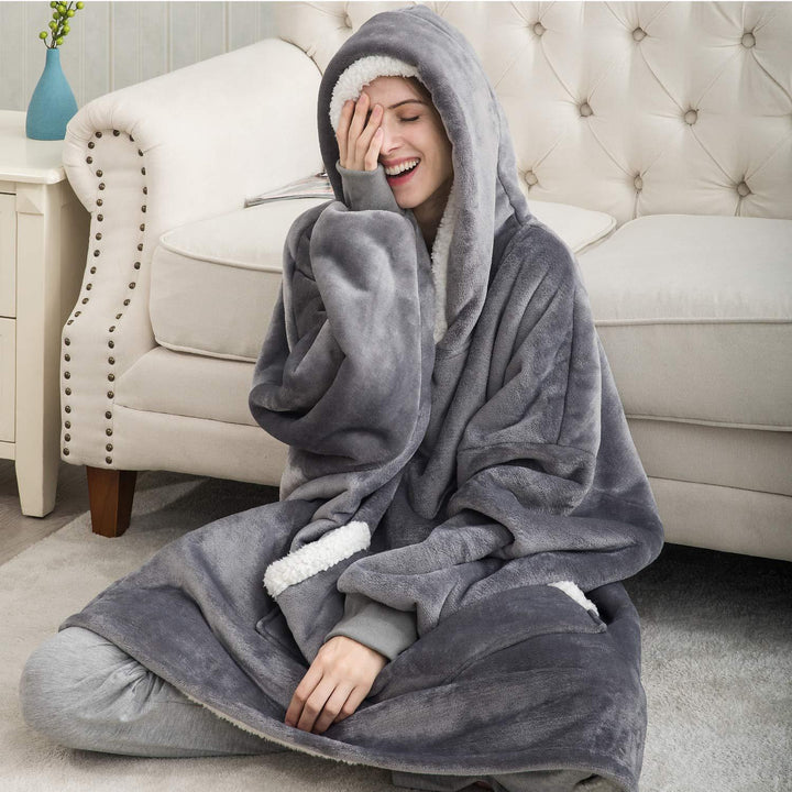 Unisex Thermal Fleece Hoodie Noah, view 2 - Elena Harper