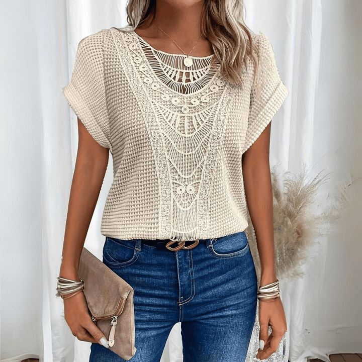 Women's Elegant Ibiza Style Top - Boho Chic & Breezy