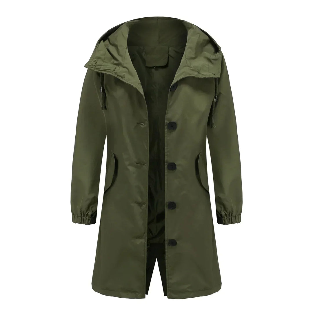 Stylish Windproof Trench Coat Livia, view 8 - Elena Harper
