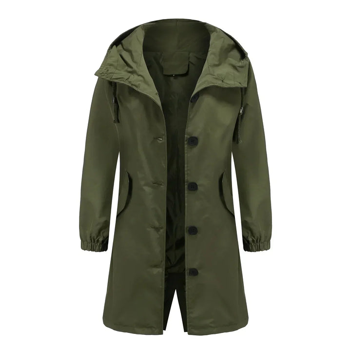Stylish Windproof Trench Coat Livia, view 8 - Elena Harper