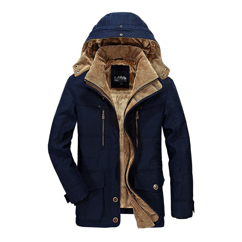 Men's Hooded Parka Jacket – Ultimate Winter Warmth & Style