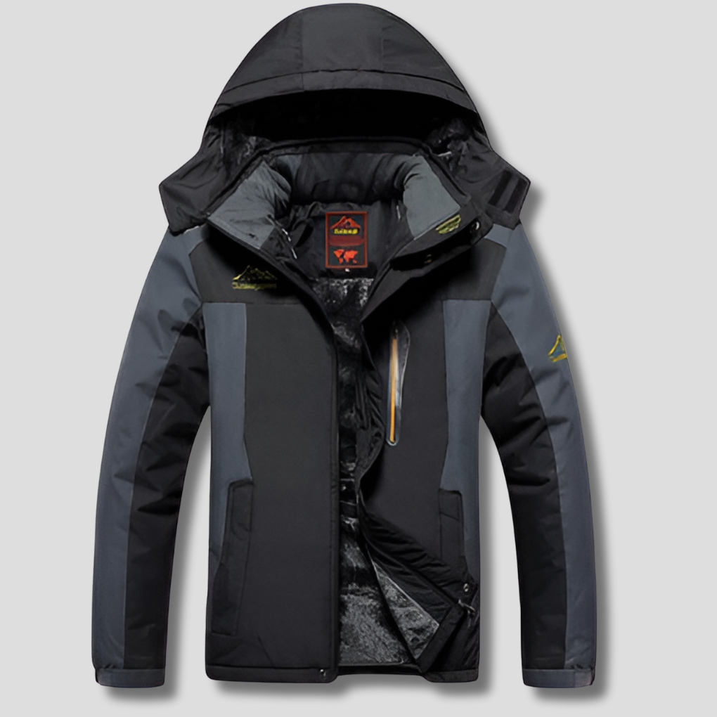 Men's Winter Jacket Water-Repellent with Fleece Lining