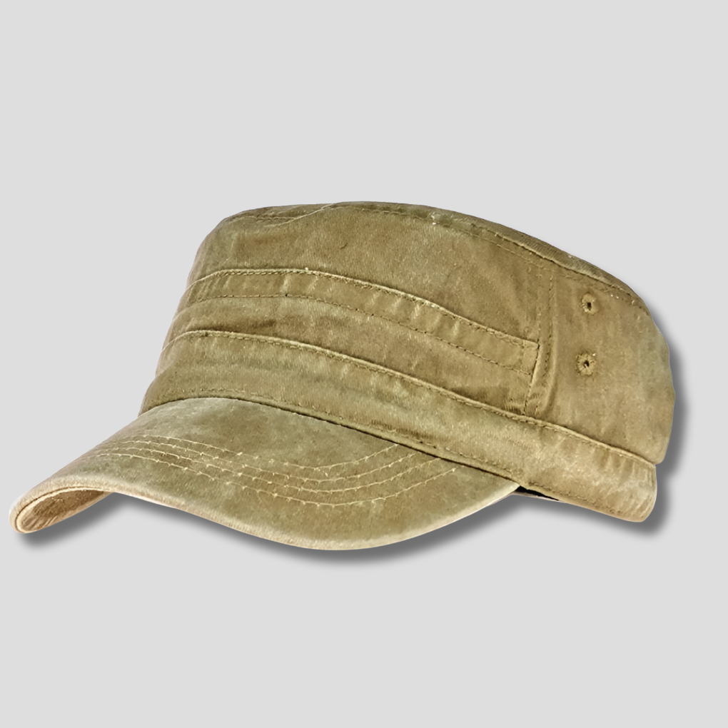Men's Retro Army Beanie Classic Military Style Hat, view 4 - Elena Harper