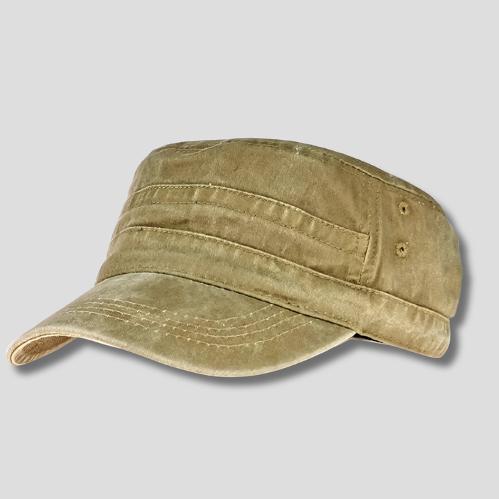 Men's Retro Army Beanie Classic Military Style Hat, view 4 - Elena Harper