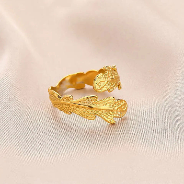 Janirelle™  |  Coral Ring 18k Gold
