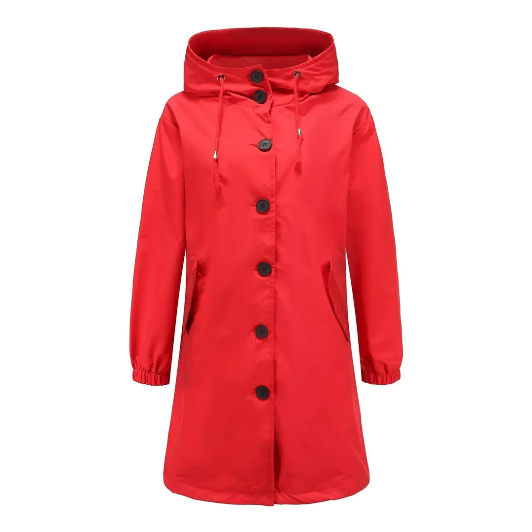 Stylish Windproof Trench Coat Livia, view 5 - Elena Harper
