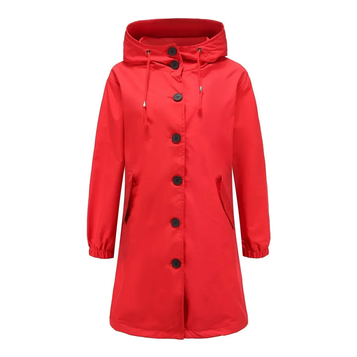 Stylish Windproof Trench Coat Livia, view 5 - Elena Harper