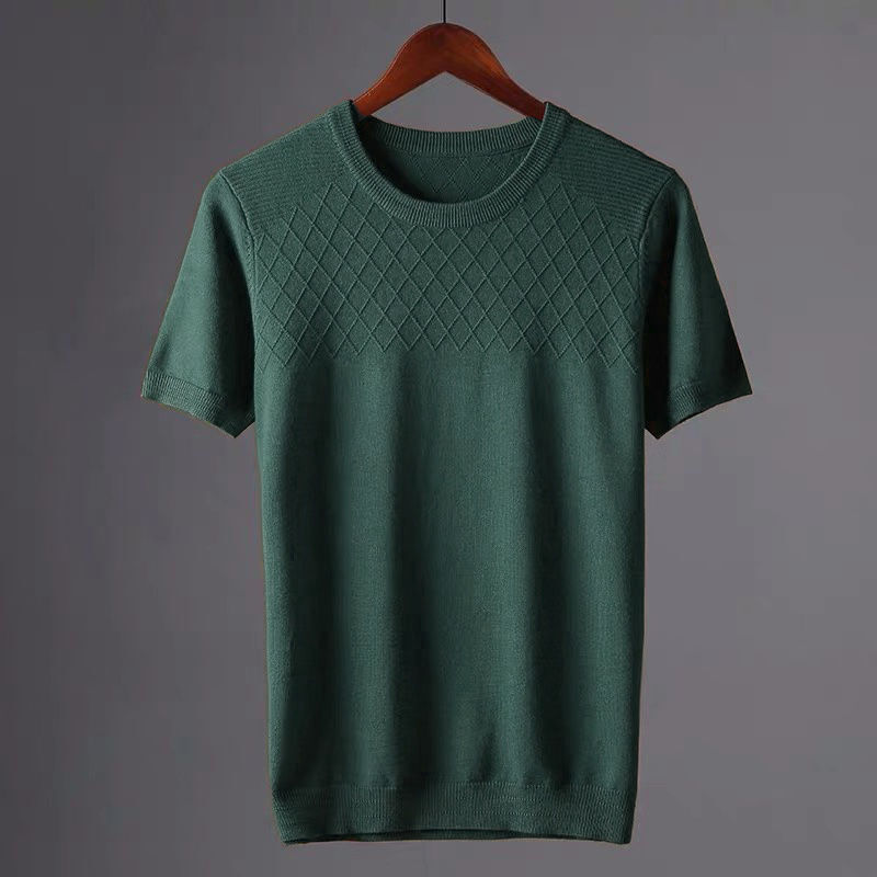 Soft and Breathable Men's T-Shirt with Round Neck, view 4 - Elena Harper