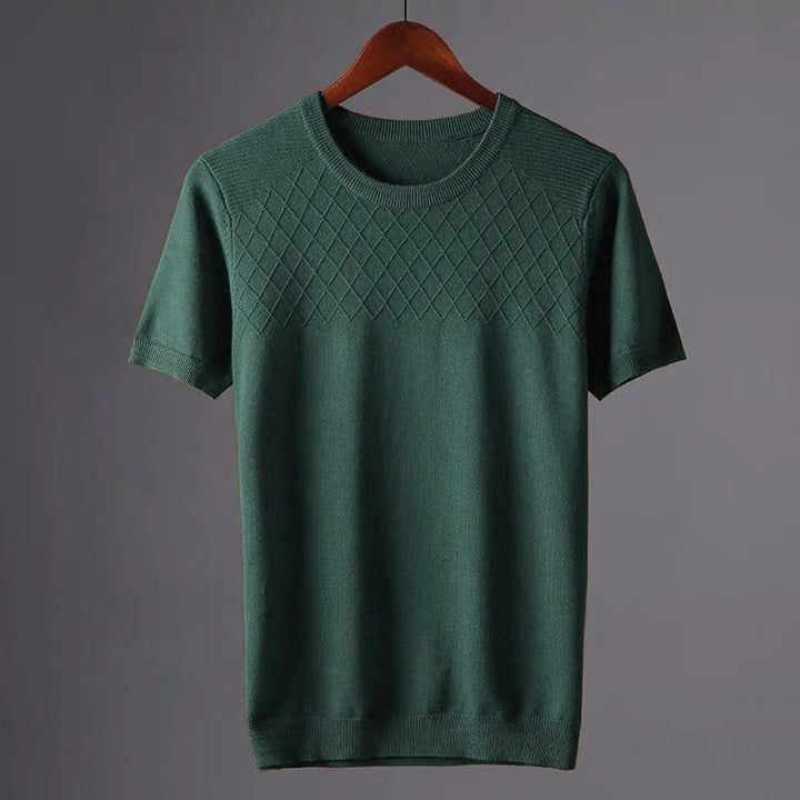 Soft and Breathable Men's T-Shirt with Round Neck, view 4 - Elena Harper