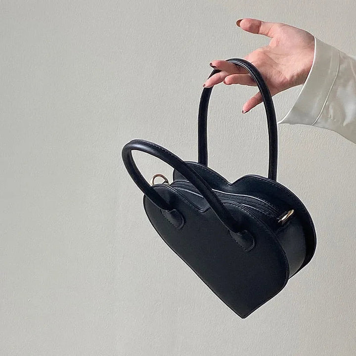Handbag Unique Black with Gold Details, PU and Polyester Perfect for Festive Occasions, view 3 - Elena Harper