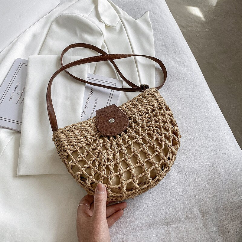 Tessa Stylish Braided Web Design Bag, view 6 - Elena Harper