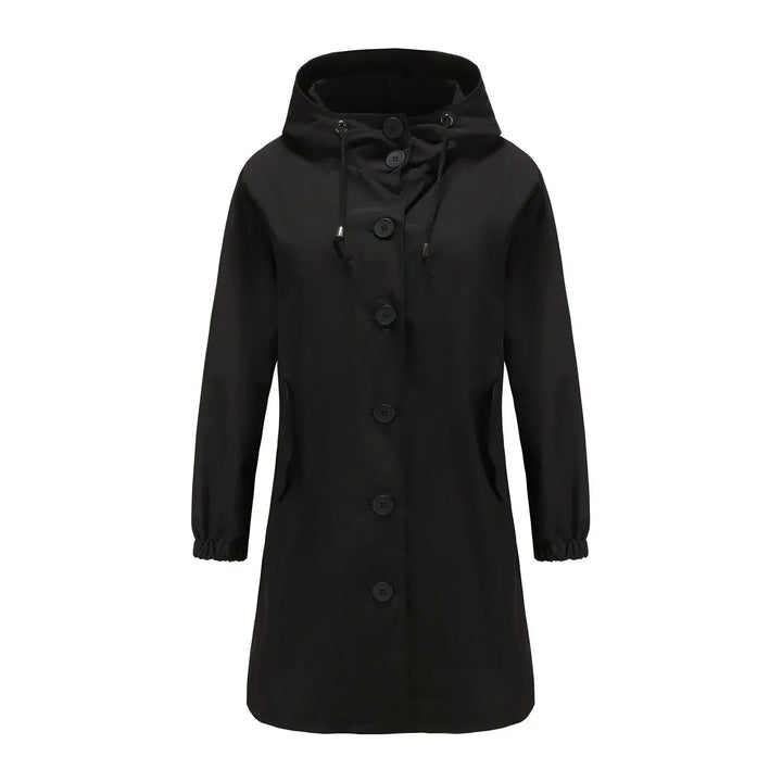 Stylish Windproof Trench Coat Livia, view 3 - Elena Harper