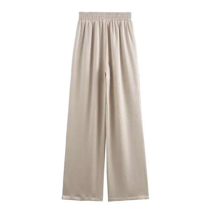 JOAN -  CHIC WRINKLE EFFECT STRAIGHT TROUSERS