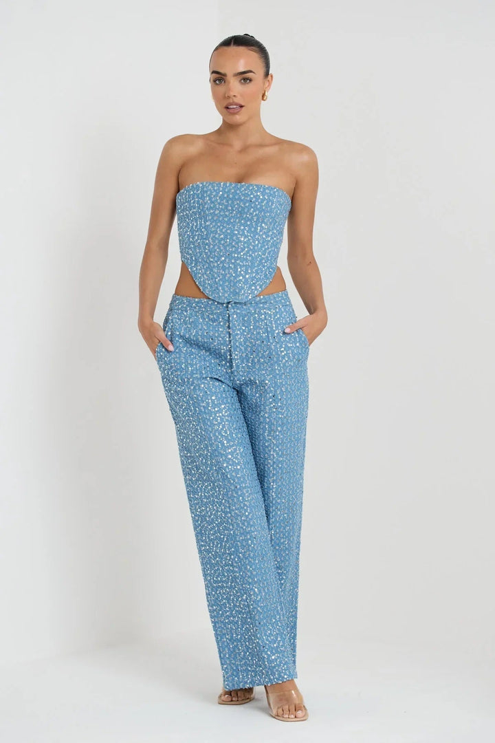 Maya Stylish Spring Set with Pants, view 3 - Elena Harper