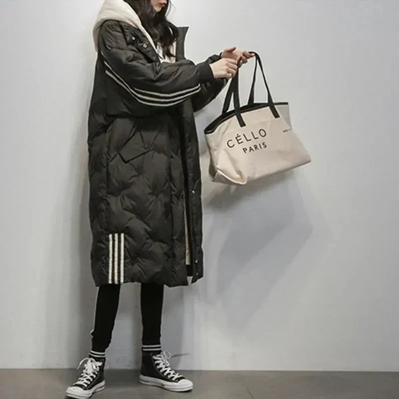 Women's Elegant Hooded Winter Puffer Jacket