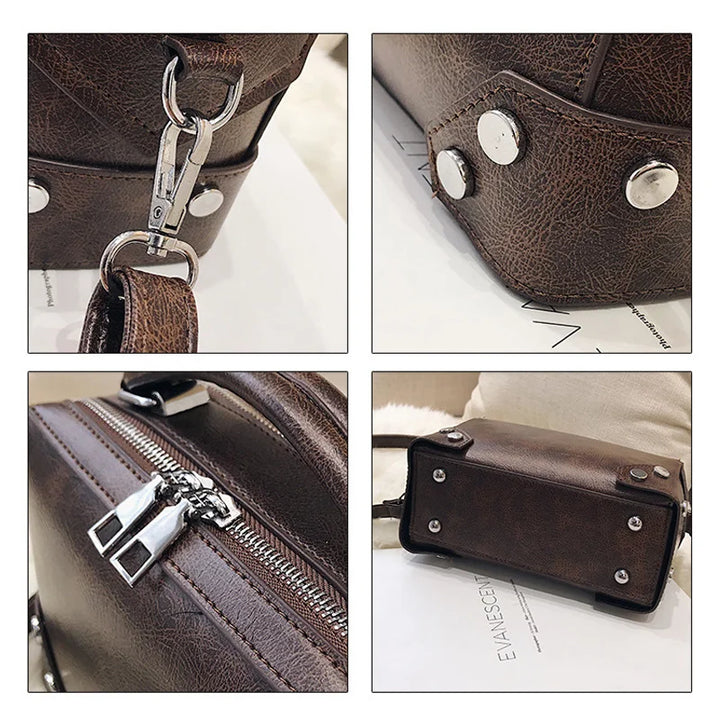 Jasmijn - Vintage Leather Shoulder Bag
