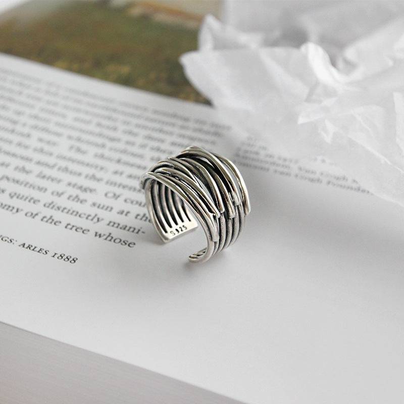 Elegant silver ring from the Taylor™ collection by Emma & Rose Cape Town, featuring a sleek, polished band with subtle design details.