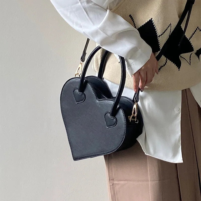 Handbag Unique Black with Gold Details, PU and Polyester Perfect for Festive Occasions, view 2 - Elena Harper