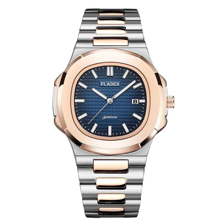 Roland™ stainless steel watch by Emma & Rose Manhattan, featuring a sleek round dial and stainless steel strap.