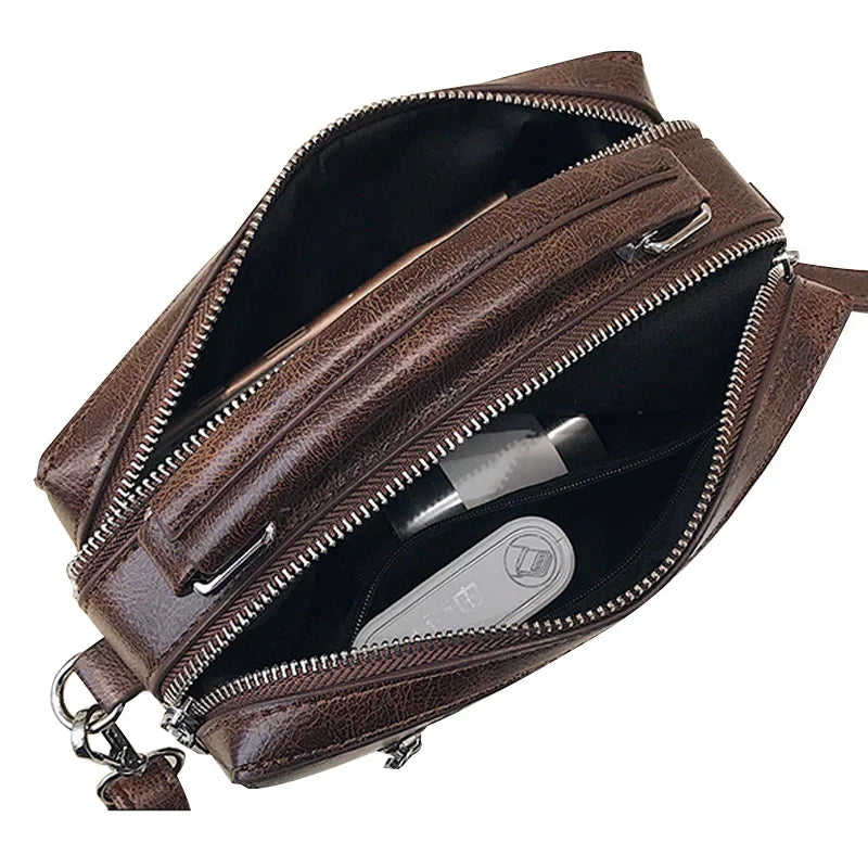 Jasmijn - Vintage Leather Shoulder Bag
