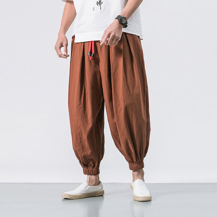 Laurent Monaco Oversized Cotton Pants, view 8 - Elena Harper