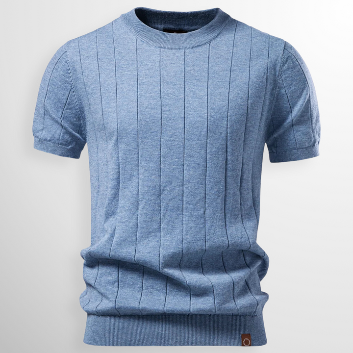 LAURENT MONACO | MEN'S KNIT PULLOVER T-SHIRT