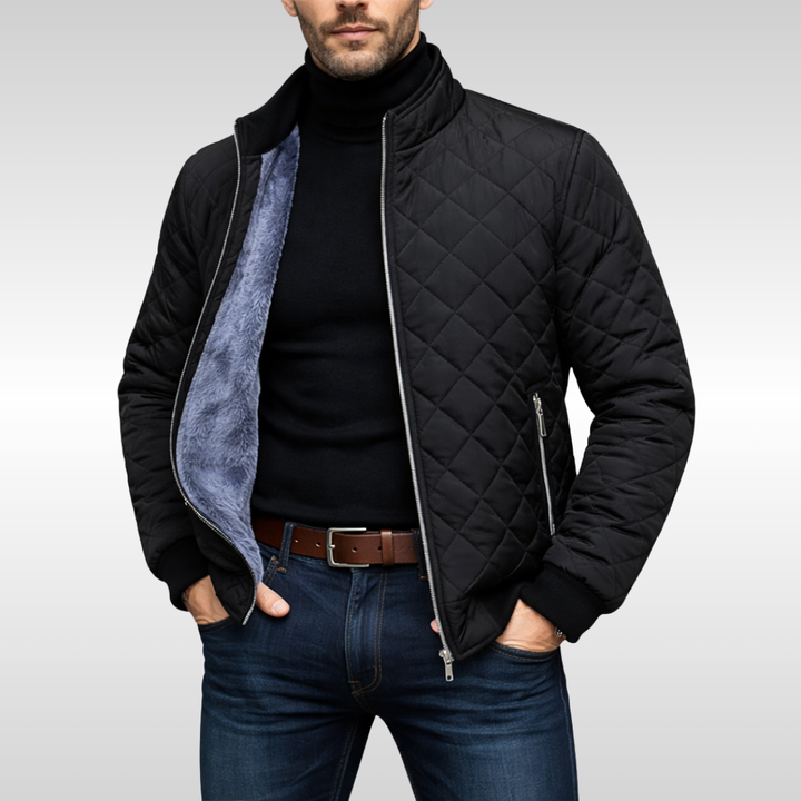 LAURENT MONACO | CLASSIC WARM QUILTED WINTER JACKET FOR MEN