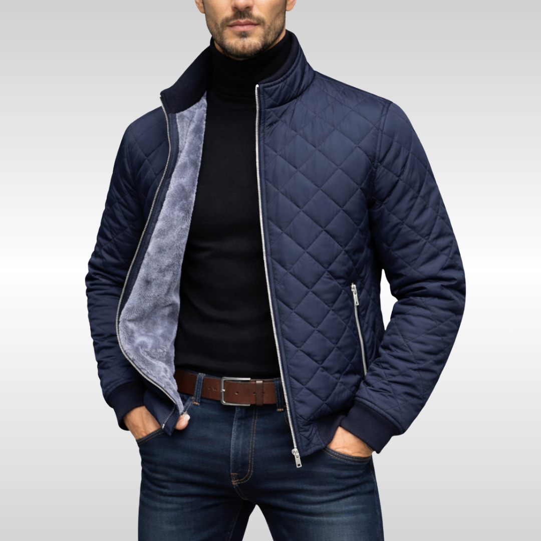 LAURENT MONACO | CLASSIC WARM QUILTED WINTER JACKET FOR MEN