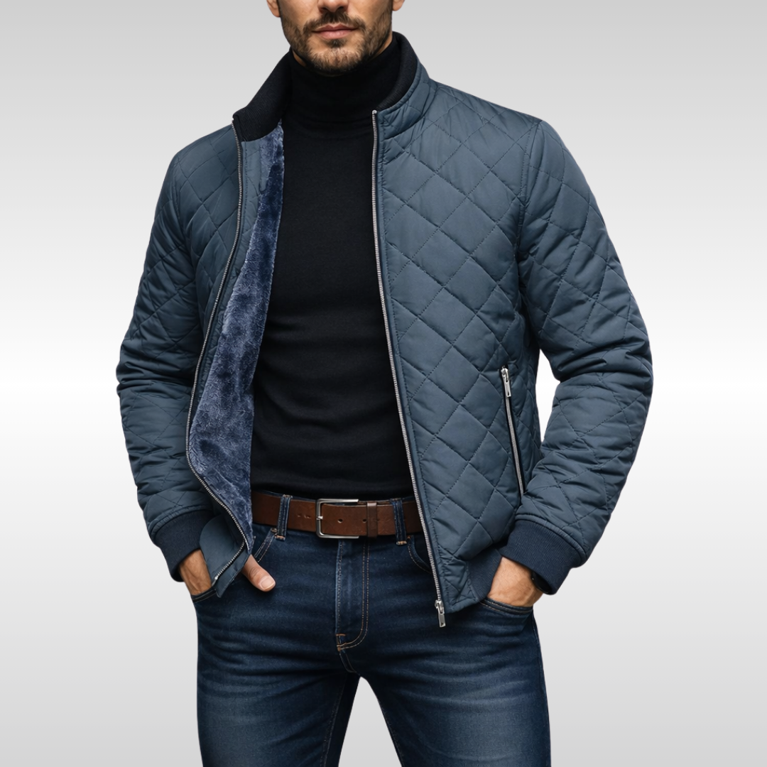 LAURENT MONACO | CLASSIC WARM QUILTED WINTER JACKET FOR MEN