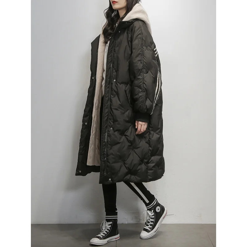 Women's Elegant Hooded Winter Puffer Jacket
