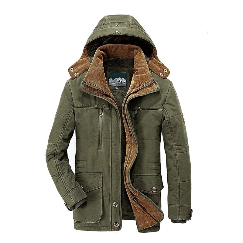 Men's Hooded Parka Jacket – Ultimate Winter Warmth & Style