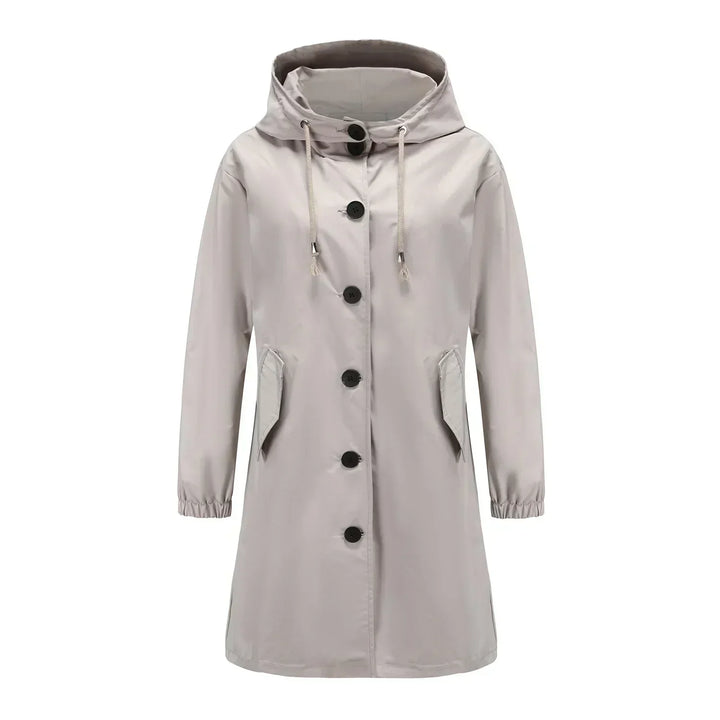 Stylish Windproof Trench Coat Livia, view 6 - Elena Harper