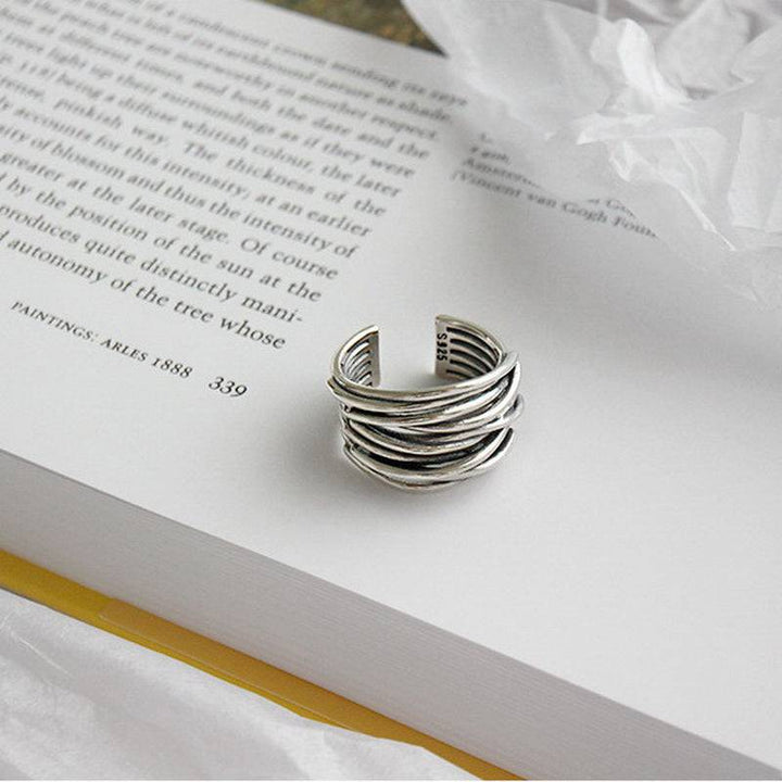 Elegant Lagered Silver Ring by Emma & Rose Cape Town featuring a sleek, polished silver band with subtle design details.