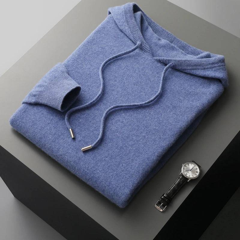 Emma & Rose cashmere hooded sweater — premium knitwear