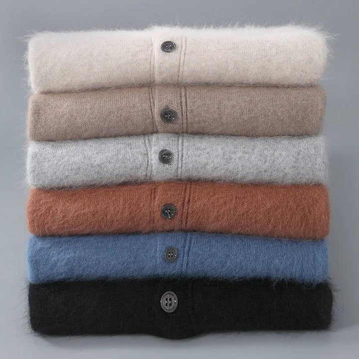 Emma & Rose cashmere knit button polo — premium knitwear