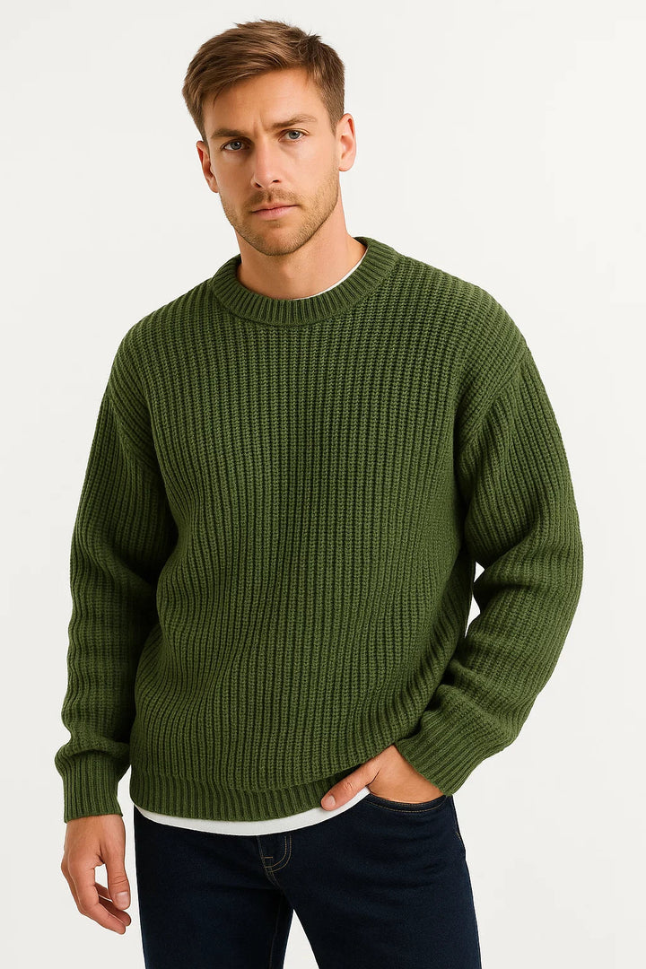 HARRINGTON OXFORD | OVERSIZED RIBBED SWEATER FOR MEN