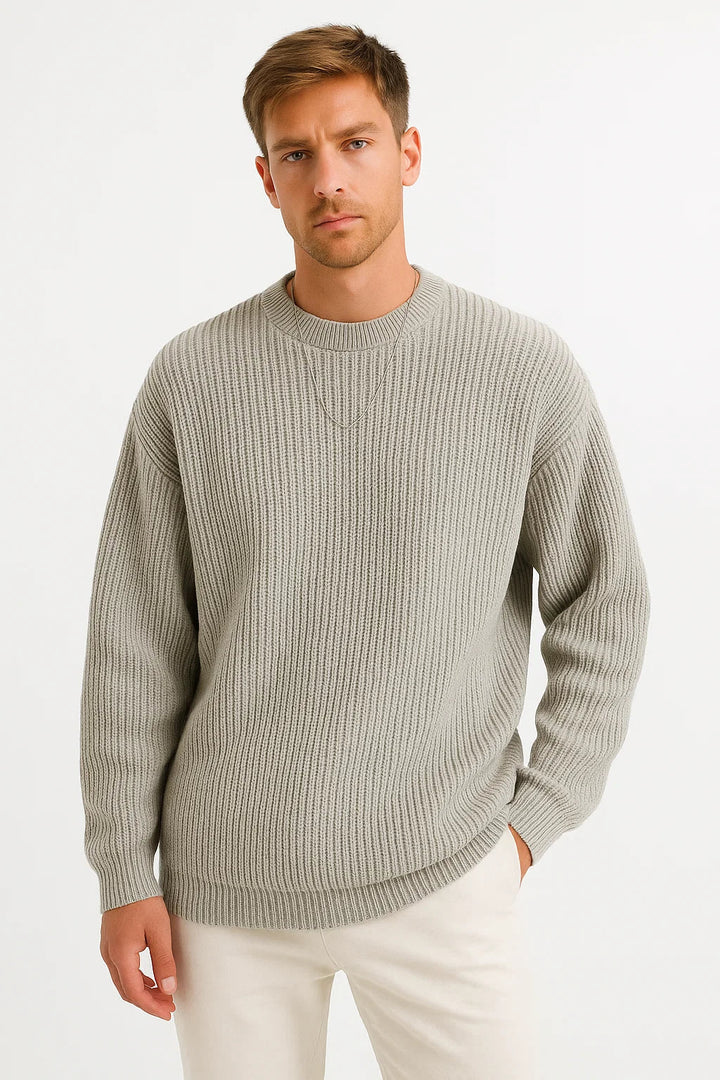 HARRINGTON OXFORD | OVERSIZED RIBBED SWEATER FOR MEN