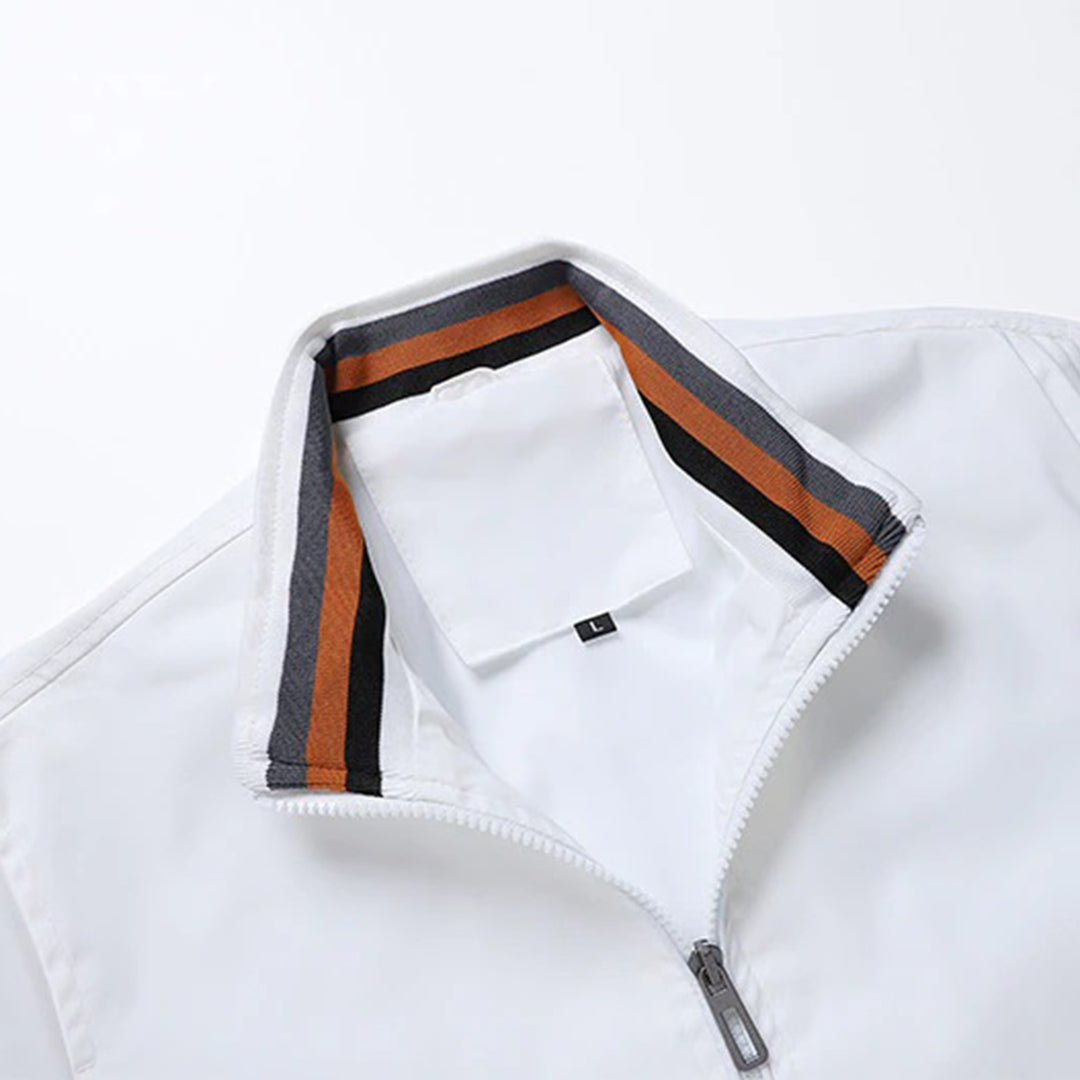 Men's Jacket Slim Fit Wrinkle-Resistant Button Placket with Inner Pockets