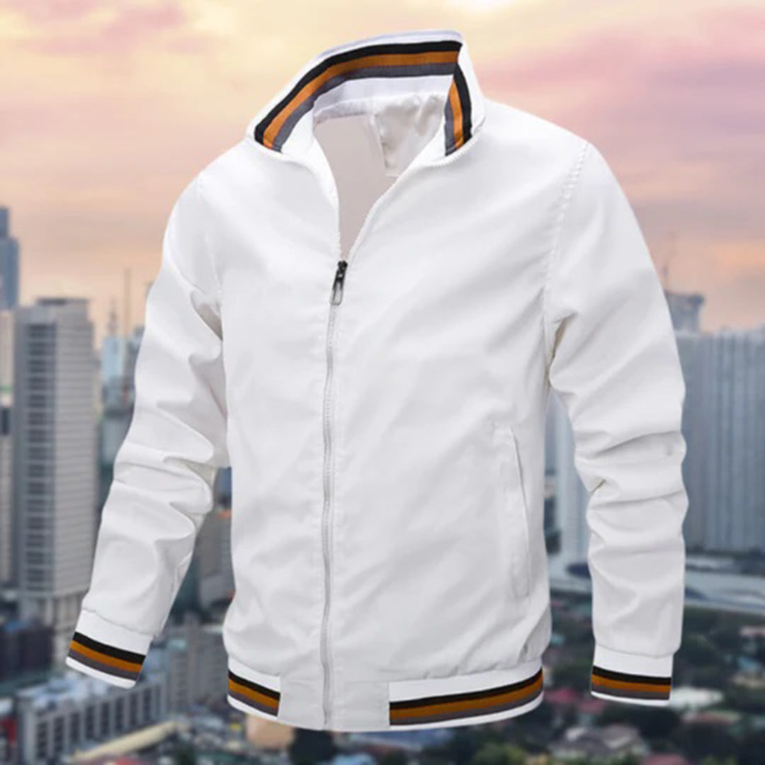 Men's Jacket Slim Fit Wrinkle-Resistant Button Placket with Inner Pockets