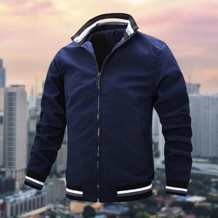 Men's Jacket Slim Fit Wrinkle-Resistant Button Placket with Inner Pockets
