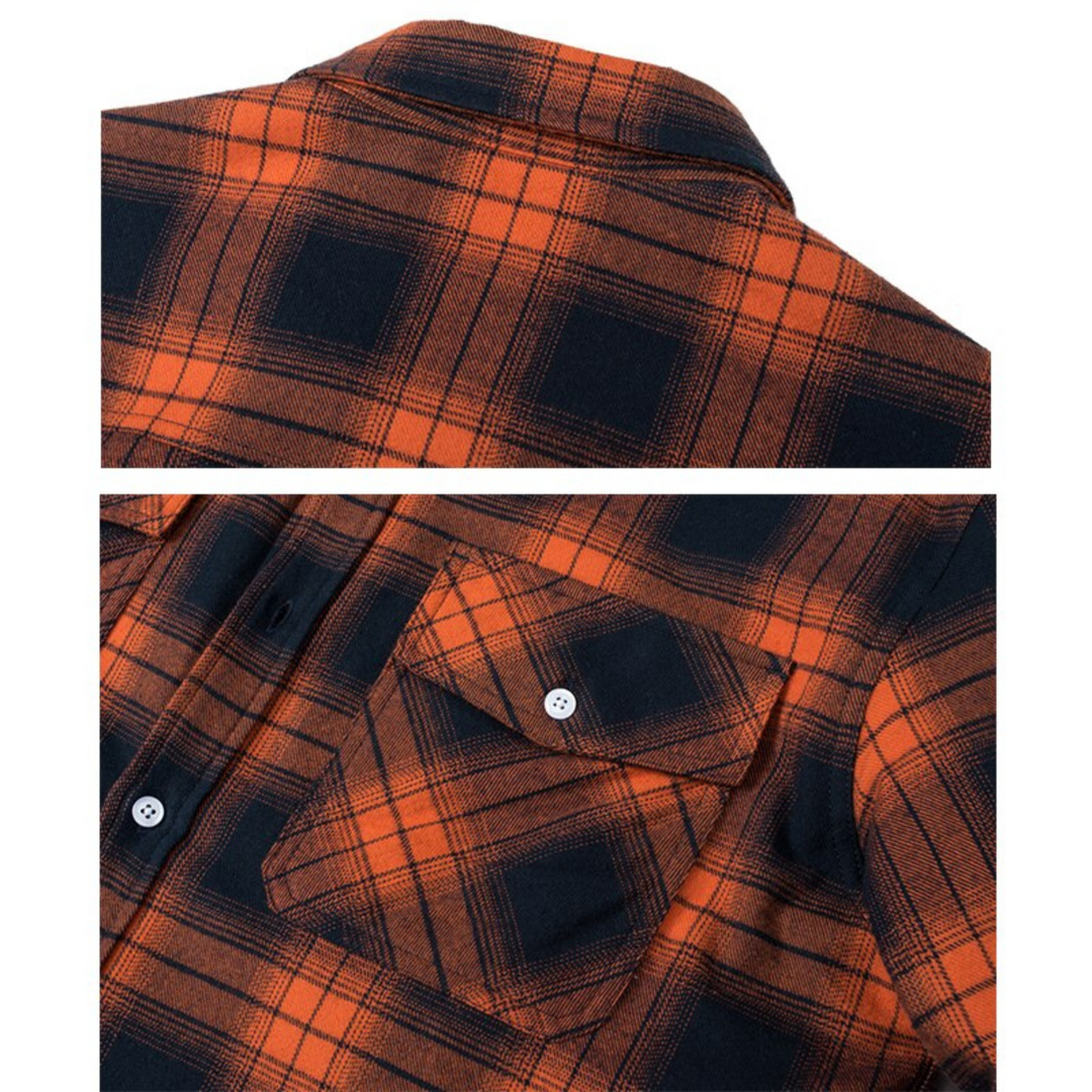 Men's Jacket Checkered Regular Fit Hip-Length Everyday with Check Pattern