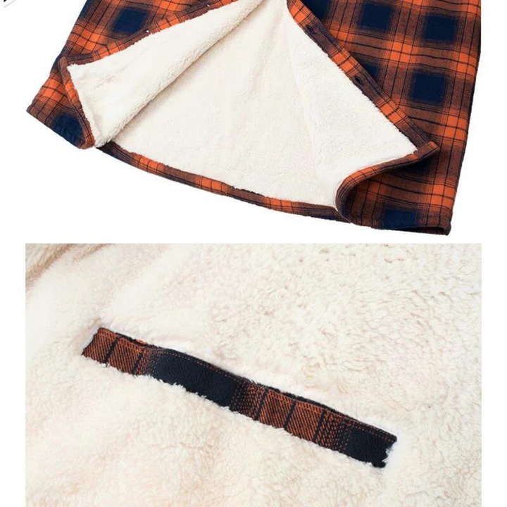 Men's Jacket Checkered Regular Fit Hip-Length Everyday with Check Pattern