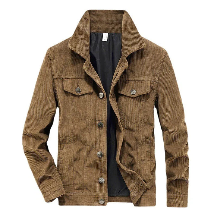 Men's Jacket Lightweight Tailored Fit Year-Round with Long Sleeves